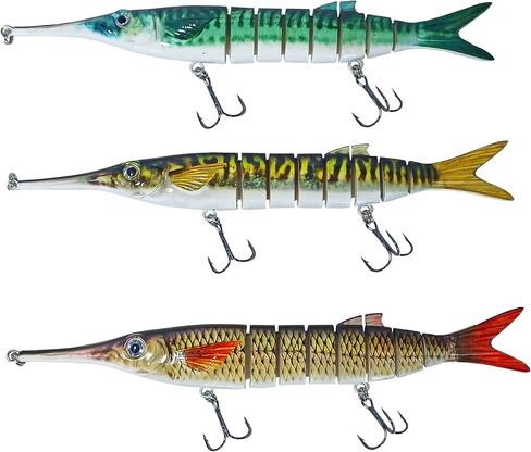 Ballyhoo Bait-Fishing Lure for Freshwater and Saltwater Fish-3D Bait-3 Pack. in Saudi Arabia