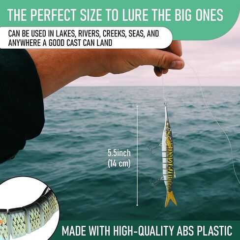 Ballyhoo Bait-Fishing Lure for Freshwater and Saltwater Fish-3D Bait-3 Pack. in Saudi Arabia
