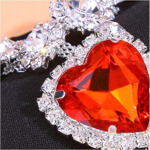 Summer Beach Crystal Heart Pendant Thong Panties Rhinestone Chain Thong G String Sexy Bikini Rhinestone Heart Waist Body Chain Jewelry for Women in Saudi Arabia