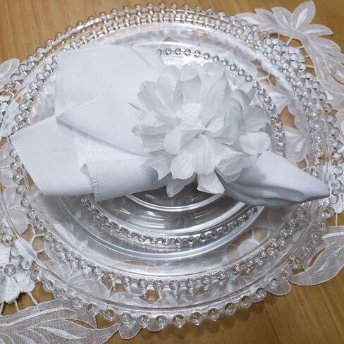 Maison Charlo | Set of 10 Chrysanthemum Napkin Rings | Elegant Napkin Holders for Formal & Casual Dining Table Decor in Saudi Arabia