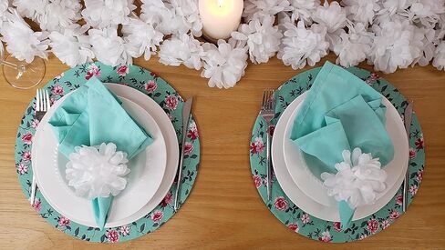 Maison Charlo | Set of 10 Chrysanthemum Napkin Rings | Elegant Napkin Holders for Formal & Casual Dining Table Decor in Saudi Arabia
