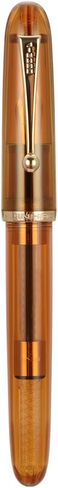 Jinhao 9016 Fountain Pen Fine Point, Dadao Series Transparent Amble Acrylic Heartbeat Nib with Large Converter for Writing in Saudi Arabia