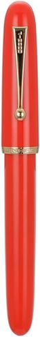Jinhao 9016 Fountain Pen Fine Point, Dadao Series Transparent Amble Acrylic Heartbeat Nib with Large Converter for Writing in Saudi Arabia