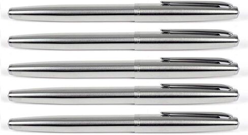 Gullor 5 PCS Stainless Steel EF Nib Classic Fountain Pens Set with Ink Converters in Saudi Arabia