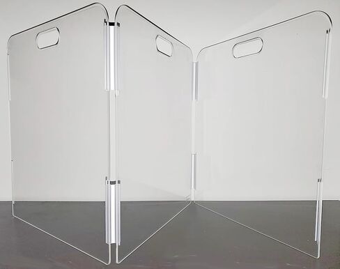 Pet Barrier (3-Panel) | Free-Standing Pet Gate | Foldable | Protect Your Indoor Living Spaces, Decorations, and Important Items from Pets | Made in The USA in Saudi Arabia