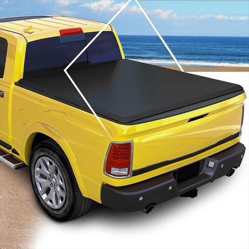 PM PERFORMOTOR Truck Bed Soft Tri-Fold Adjustable Tonneau Cover Compatible wit 1997-2004 Dakota 6.5Ft Fleetside Bed, PM-TC-T-024 in Saudi Arabia