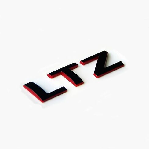 Yoaoo 2pack OEM Black LTZ Letter Nameplate Emblems Badges Compatible with Silverado Tahoe Suburban Glossy in Saudi Arabia
