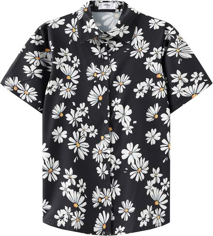 KYKU Womens Button Down Hawaiian Shirt Casual Fashion Shirts Summer Blouses in Saudi Arabia
