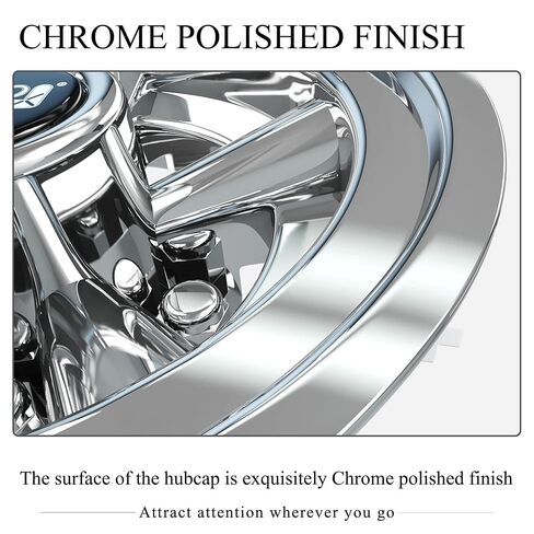 Universal Golf Cart Hubcaps 8 inch Set of 4 SS Chrome Wheel Covers for Golf Cart Club Car EZGO and Other Wheel Hubcaps in Saudi Arabia