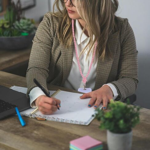 Rose Flower Silicone Beads Lanyards Teacher Lanyard for ID Badges and Keys Breakaway Gift for Women Nurse Teacher in Kuwait