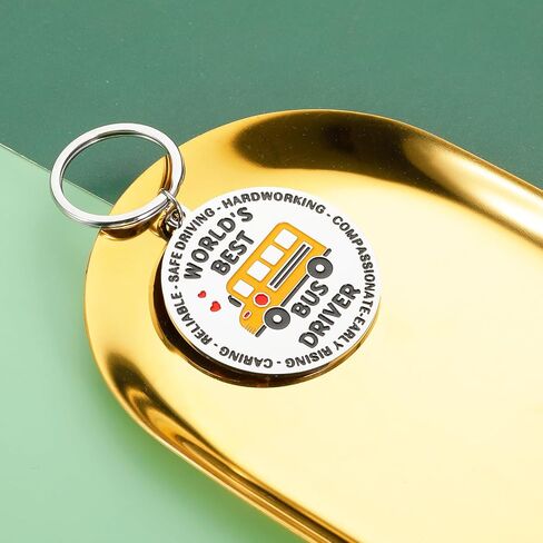 School Bus Driver Gifts for Men Women Appreciation Gifts for Drivers School Bus Thank You Gifts Keychain Retirement Farewell Graduation Back to School Gifts for Him Her in Saudi Arabia