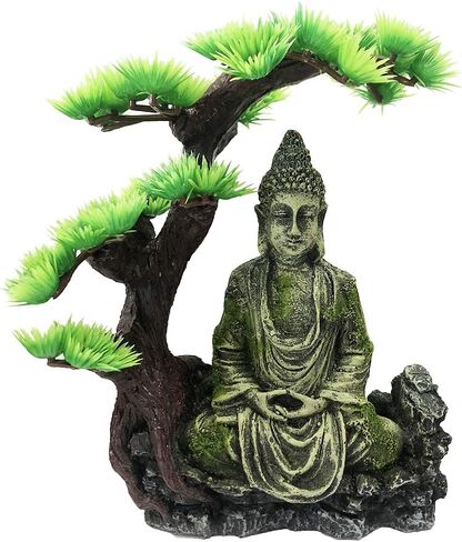 ديكورات تمثال بوذا لحوض السمك - شجرة توفر الظل والمأوى لتمثال بوذا تمثال حوض السمك in Kuwait