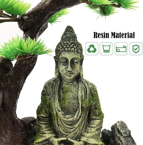 ديكورات تمثال بوذا لحوض السمك - شجرة توفر الظل والمأوى لتمثال بوذا تمثال حوض السمك in Kuwait