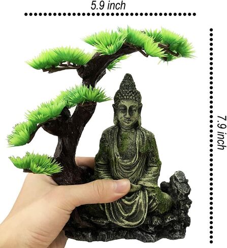 ديكورات تمثال بوذا لحوض السمك - شجرة توفر الظل والمأوى لتمثال بوذا تمثال حوض السمك in Kuwait