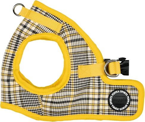 Puppia Bacopas Dog Vest Harness B (Step-in) Fashionable Flower Pattern Spring Summer Harness for Small and Medium Dogs, Black, Medium in Saudi Arabia