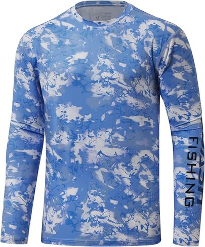 BASSDASH Men’s UPF 50+ Camo Long Sleeve Shirts Quick Dry Lightweight Performance Shirt for Outdoors Fishing Hiking in Saudi Arabia