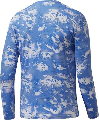 BASSDASH Men’s UPF 50+ Camo Long Sleeve Shirts Quick Dry Lightweight Performance Shirt for Outdoors Fishing Hiking in Saudi Arabia