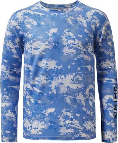 BASSDASH Men’s UPF 50+ Camo Long Sleeve Shirts Quick Dry Lightweight Performance Shirt for Outdoors Fishing Hiking in Saudi Arabia