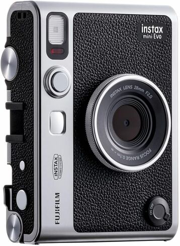 Fujifilm Instax Mini EVO Hybrid Instant Camera with Case with Twin Film Pack (40 Exposures) and Instax Film Kit Bundle (5 Items) in Saudi Arabia