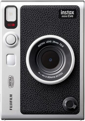 Fujifilm Instax Mini EVO Hybrid Instant Camera with Case with Twin Film Pack (40 Exposures) and Instax Film Kit Bundle (5 Items) in Saudi Arabia