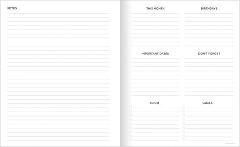 TF PUBLISHING July 2024 - June 2025 Navy Grid Large Monthly Planner - 2 Page Spreads With Extra Large Calendar Grids and Planning Prompts - 12 Month Academic Planner 2024-2025 - 9 in x 11 in in Saudi Arabia