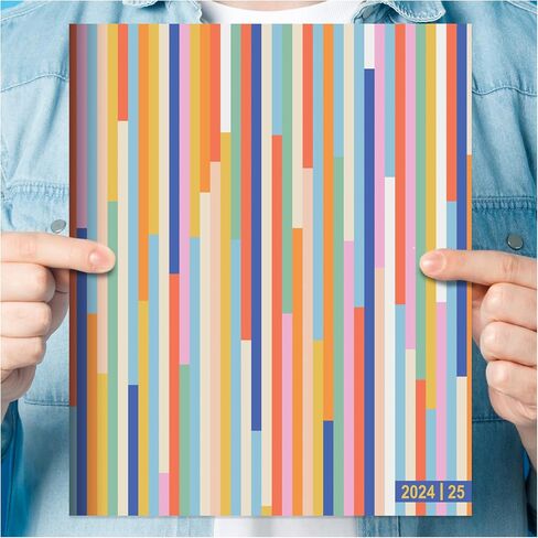 TF PUBLISHING July 2024 - June 2025 Navy Grid Large Monthly Planner - 2 Page Spreads With Extra Large Calendar Grids and Planning Prompts - 12 Month Academic Planner 2024-2025 - 9 in x 11 in in Saudi Arabia