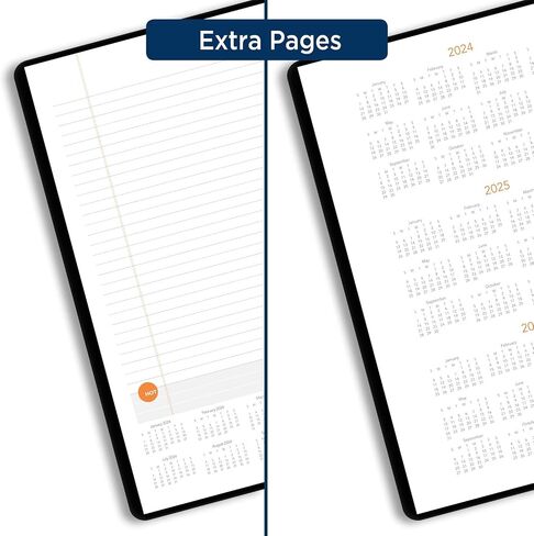 AT-A-GLANCE Undated Planning Notebook, Plan. Write. Remember. 8-1/2" x 11", Large, with Reference Calendars, Black (7062090524) in Saudi Arabia