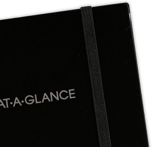 AT-A-GLANCE Undated Planning Notebook, Plan. Write. Remember. 8-1/2" x 11", Large, with Reference Calendars, Black (7062090524) in Saudi Arabia