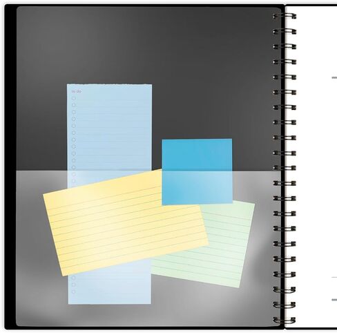 AT-A-GLANCE Undated Planning Notebook, Plan. Write. Remember. 8-1/2" x 11", Large, with Reference Calendars, Black (7062090524) in Saudi Arabia