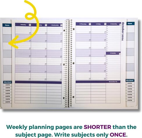 Order Out Of Chaos Academic Planner 2025-2026 Daily Weekly and Monthly Calendar, School Agenda Book, July 2025-June 2026 planner 8.5 x 11 Homework Organizer (Bubble Gum) in Kuwait