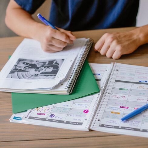 Order Out Of Chaos Academic Planner 2025-2026 Daily Weekly and Monthly Calendar, School Agenda Book, July 2025-June 2026 planner 8.5 x 11 Homework Organizer (Bubble Gum) in Kuwait