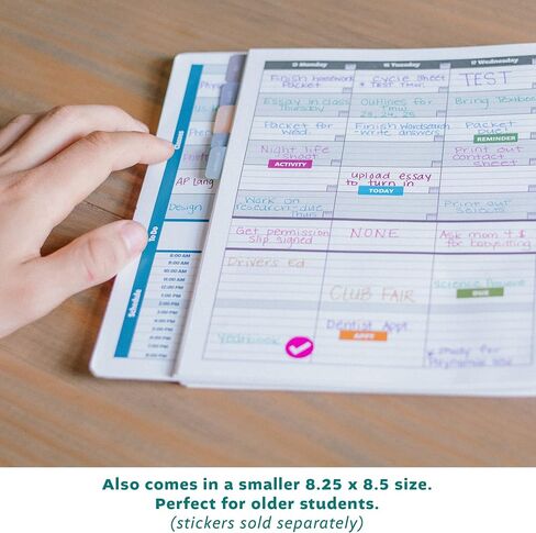 Order Out Of Chaos Academic Planner 2025-2026 Daily Weekly and Monthly Calendar, School Agenda Book, July 2025-June 2026 planner 8.5 x 11 Homework Organizer (Bubble Gum) in Kuwait