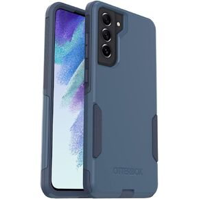 OtterBox Galaxy S21 FE 5G (Only) Commuter Series Case - BLACK, slim & tough, pocket-friendly, with port protection