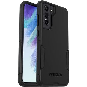 حافظة OtterBox Galaxy S21 FE 5G (فقط) من سلسلة Commuter - سوداء، نحيفة وقوية، صديقة للجيب، مع حماية للمنافذ