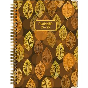 Academic Planner 2024-2025, Jul 2024 - Jun 2025 Monthly Planner, Monthly and Weekly Calender Planner with Tabs, 6.4" x 8.5", Hardcover with Back Pocket, Thick Paper & Twin-Wire Binding - Black