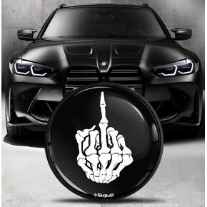 Compatible with BMW Emblem 51148132375 Front/Hood/Trunk Tuning Badge Logo 82mm Skull EO 19
