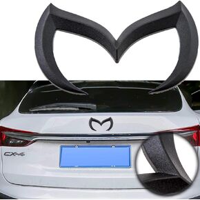 Xotic Tech Rear Trunk Evil M Emblem Logo Decor Badge Decal, Compatible with Mazda 3 6 CX MX Miata (Silver)