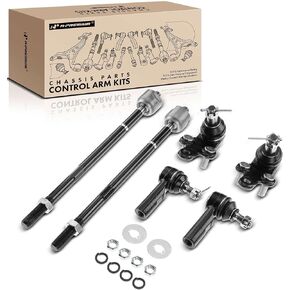 A-Premium Set of 6, Front Lower Ball Joint, Inner Outer Tie Rod End, Compatible with Toyota Camry 1992-2001, Sienna 1998-2003, Avalon 1995-2004, Solara 1999-2003, Lexus ES300 1992-2001