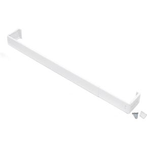 Fantasia 2.5" Wide Pocket Curtain Rod for Windows 28"- 48" Adjustable Width. 3.5-4.5" adjustable Projection - White - Easy to Install Telescoping Rod, with Brackets & Hardware
