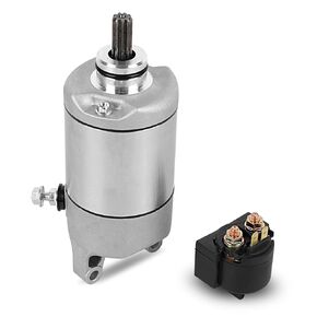 Starter Motor with Relay Compatible with Kawasaki ATV Brute Force 750/650, UTV KRF750/KRT750/ KRF800/ KRT800, Replace 21163-0037 SMU0280