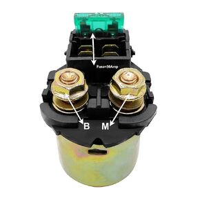 Starter Solenoid Relay Compatible with Kawasaki Ninja 250 EX250 1987-2010 | Ninja 500 EX500 1987-2009 | Ninja 600 ZX600 1988-1997 | Vulcan 500 EN500 1990-1996 | Part Number 27010-1281