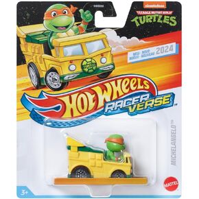 Hot Wheels RacerVerse Michelangelo in Party Wagon 1:64 Diecast Vehicle