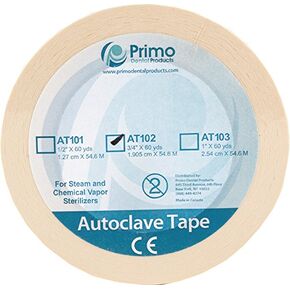 AT102 Autoclave Sterilization Indicator Tape, 1" Width, 60 Yards Length