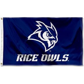 College Flags & Banners Co. Rice Owls Wordmark Flag