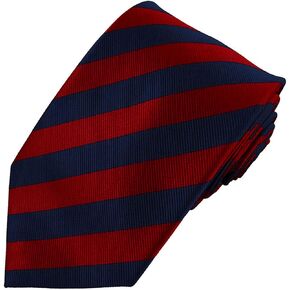 Jacob Alexander Men's 1/2-Inch Stripes School College Slim Neck Tie
