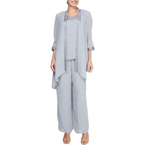 Le Bos Women's Fortuny Trim Jacket Pantset