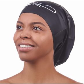 Swim Cap for Very Long Hair - Swim Cap Braids Dreadlocks - Bathing Swim Caps for Women Swimming - Swimming Cap for Women - XX Large Swim Cap Men Afro - Waterproof Silicone Keep Hair Dry