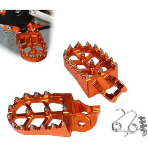 Motorcycle Dirt Bike FootRest Rest Footpegs Foot Pegs Pedals For KTM SX SXF EXC EXCF XC XCF XCW XCFW SMC 65 85 125 150 200 250 350 450 530 For Husqvarna-black