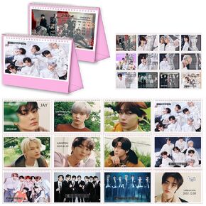 تقويم مكتبي جديد لمجموعة K-pop-Idol الكورية 2024-12 تقويم سطح المكتب الشهري لـ ENHYPEN%، يمتد من يناير 2024 إلى ديسمبر 2024، 21.5 * 19.5 سم، هدية لابنة المعجبين in Saudi Arabia
