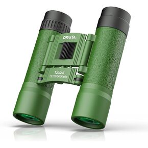 12X25 Compact Binoculars for Kids Bird Watching - Opaita Small Folding Binocular for Adults - Mini High Powered Binocular Lightweight Easy Focus Binoculars for Travel Hunting